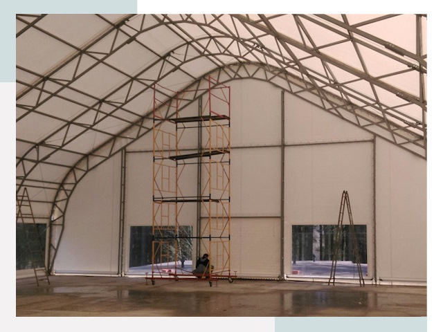 Шатровые ангары в Тутаеве