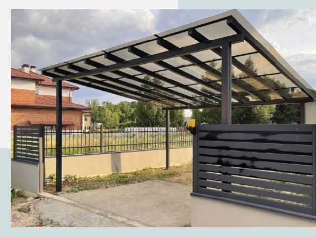 Металлические навесы в Тутаев от 629 руб. за м²