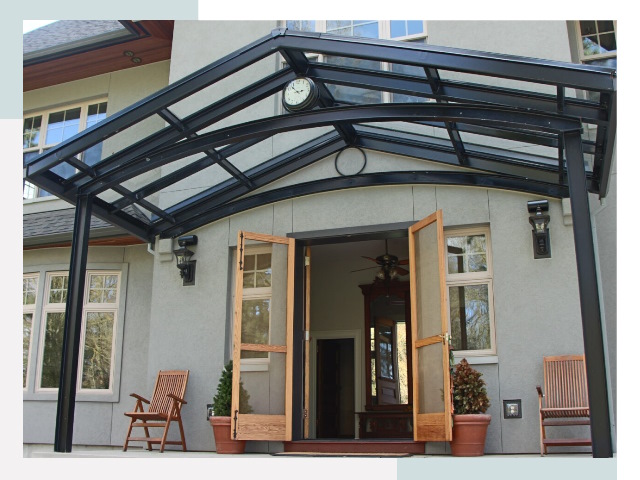 Козырьки металлические в Тутаеве