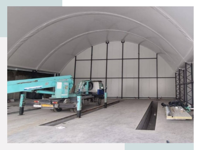 Внутреннее оснащение ангаров в Тутаеве